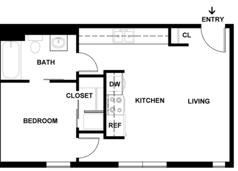 The Oliver | 1 Bedroom 